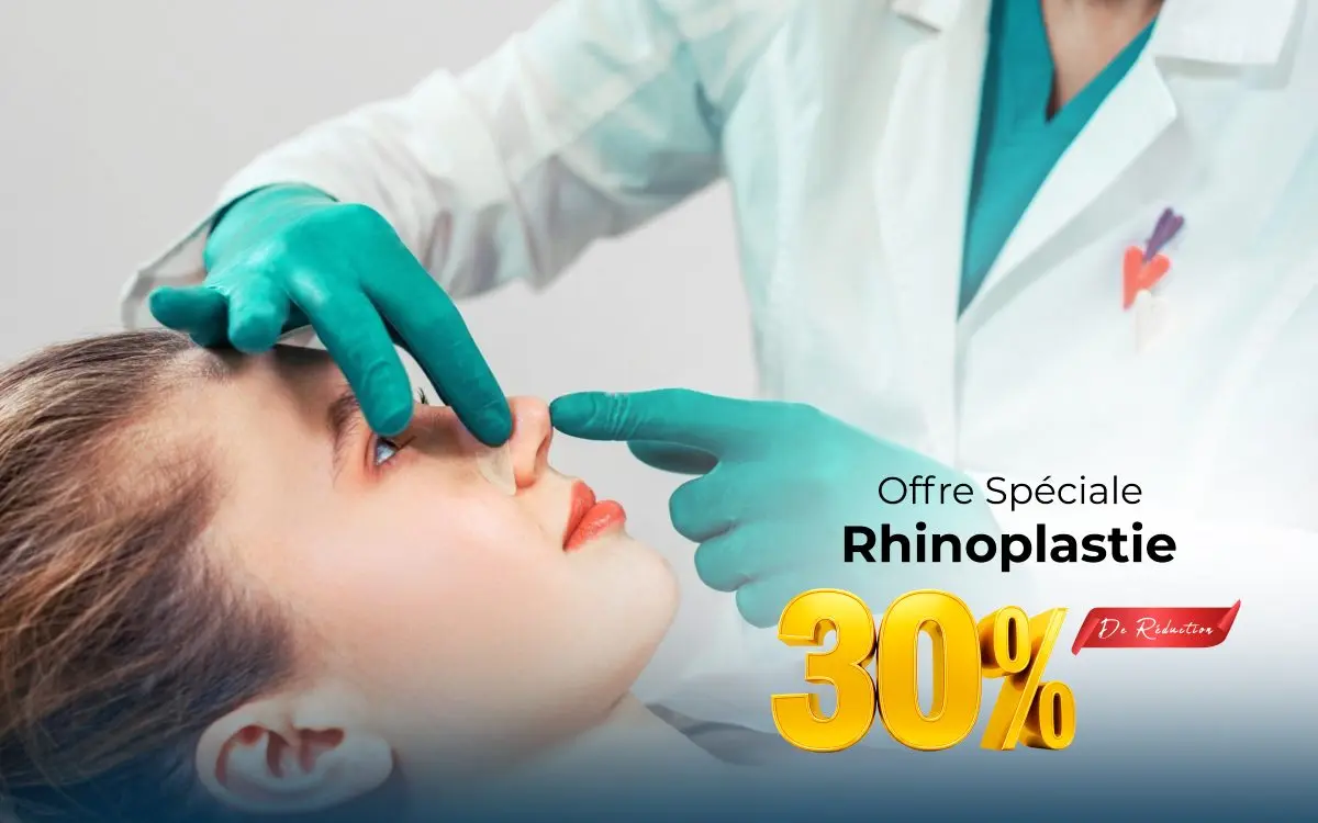 Offre spéciale : rhinoplastie — 30 % de remise